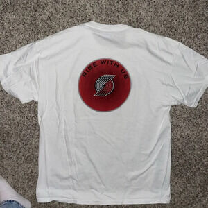 VTG Y2K Portland Trail Blazers Double Sided Size‎ XL Graphic Tee USA NBA RARE